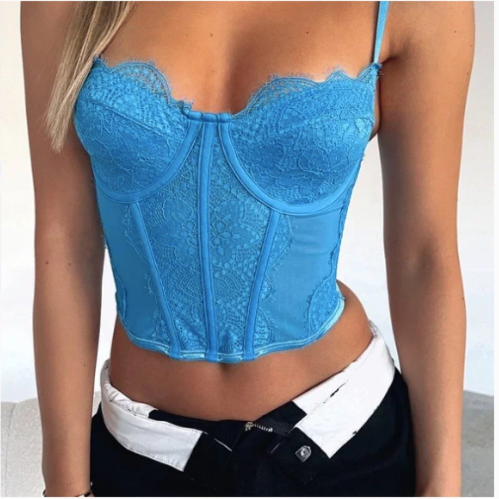 Whitefox blue bustier